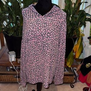 Dear Scarlett Pink and Gray Hoodie